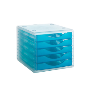 MÓDULO DE 5 CAJONES COLOR AZUL REF. 4005-LG-TL