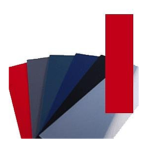 CUBIERTA PARA ENCUADERNAR A4 EN PVC ROJO OPACO DE 0,7 MM.