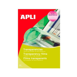 TRANSPARENCIAS A4 PARA IMPRESORAS INKJET APLI REF. 1230