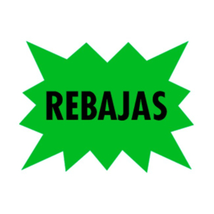 CARTEL DE REBAJAS EN CARTULINA FLUORESCENTE 48X32 CM REF. M-23