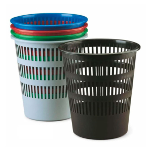 PAPELERA REDONDA REJILLA NEGRA FAIBO REF. 307-02