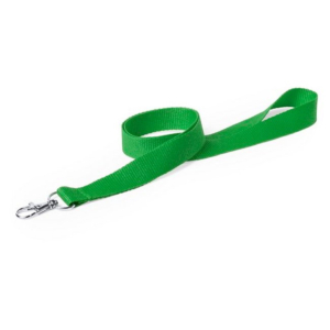 CORDÓN CON MOSQUETÓN PARA PORTACARNETS (BOLSA 25 UNID.) VERDE