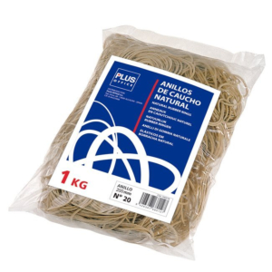 GOMAS ELÁSTICAS Nº 20 BOLSA DE 1 KG 200 MM.
