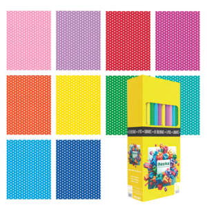 ROLLO DE PAPEL DE REGALO FANTASÍA COLORES LUNARES 0,70 X 2 M.