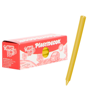 LÁPICES DE CERA DURA BIC PLASTIDECOR 25 UNID. AMARILLO CLARO REF. 816971