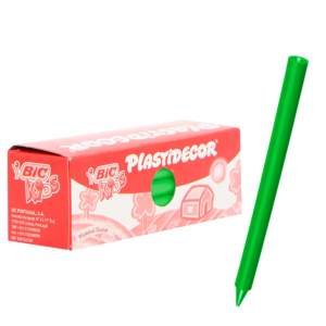 LÁPICES DE CERA DURA BIC PLASTIDECOR 25 UNID. VERDE CLARO REF. 816978