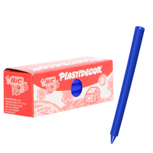 LÁPICES DE CERA DURA BIC PLASTIDECOR 25 UNID. AZUL OSCURO REF. 816977