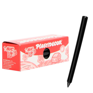 LÁPICES DE CERA DURA BIC PLASTIDECOR 25 UNID. NEGRO REF. 816979