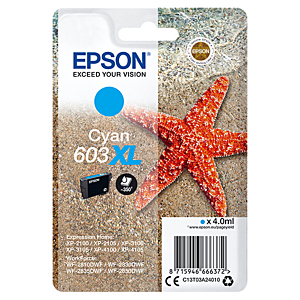EPSON TINTA CYAN XL ESTRELLA DE MAR 1 TINTA 603XL NO TAG SINGLE