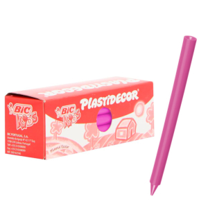 LÁPICES DE CERA DURA BIC PLASTIDECOR 25 UNID. ROSA REF. 816974