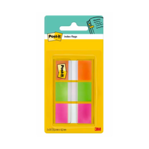 MARCAPÁGINAS POST-IT INDEX RÍGIDAS 25,4 X 43 MM. (PACK 3 COLORES) REF. 686-OLP