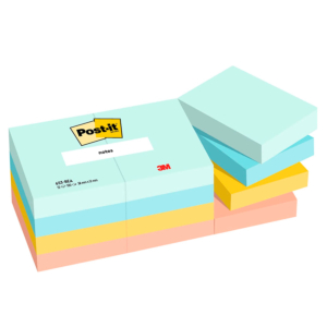 BLOC DE NOTAS REPOSICIONABLES POST-IT COLECCIÓN BEACHSIDE 38 X 51 MM. REF. 653-12- BEA 