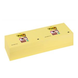 BLOC DE NOTAS REPOSICIONABLES POST-IT SUPER STICKY 76 X 127 MM