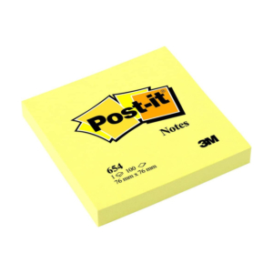 BLOC DE NOTAS REPOSICIONABLES POST-IT 76 X 76 MM