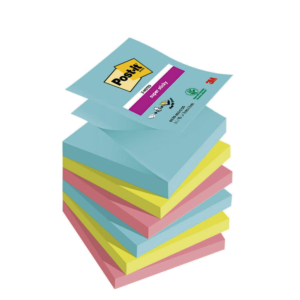 BLOC DE NOTAS REPOSICIONABLES EN ZIGZAG POST-IT SUPER STICKY 76 X 76 MM. REF. R-330-COS