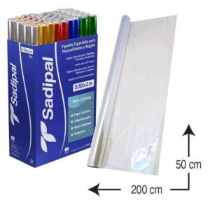 EXPOSITOR PAPEL CELOFÁN SADIPAL 0,50 X 2 M. 50 ROLLOS OLORES SURTIDOS