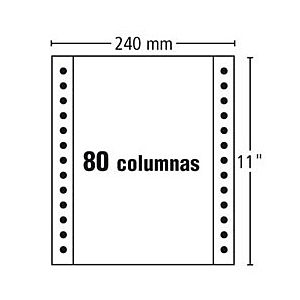 PAPEL CONTINUO 240X11" BLANCO AUTOCOPIATIVO 2H (1500 H/C)