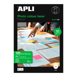 PAPEL FOTOGRÁFICO DOBLE CARA APLI A4 160 GR REF. 11817