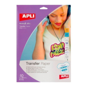 PAPEL TRANSFER A4 PARA PRENDAS BLANCAS REF. 4128