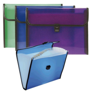 CARPETA CLASIFICADORA POLIPROPILENO PLUS OFFICE A4 3 COLORES SURTIDOS REF. KA4-12