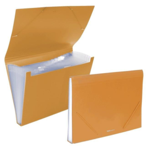 CARPETA CLASIFICADORA POLIPROPILENO PLUS OFFICE A4 NARANJA