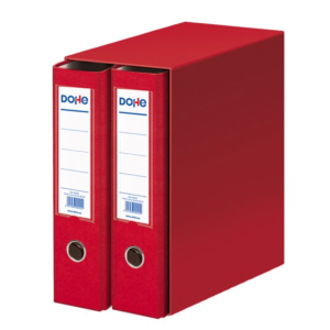 MÓDULO 2 ARCHIVADORES FORRADO PVC DOHE FOLIO ROJO REF. 90131