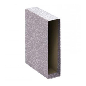 CAJA PARA ARCHIVADOR AZ PLUS OFFICE A4 GRIS JASPEADO REF. 406