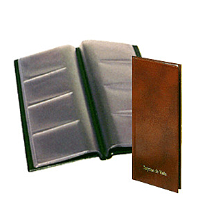 TARJETERO EN PVC PARA 80 TARJETAS REF. 1023-P 
