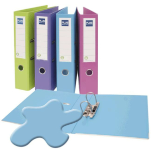 ARCHIVADOR FORRADO POLIPROPILENO PLUS OFFICE FOLIO CELESTE REF. E-3-R