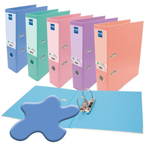 ARCHIVADOR FORRADO POLIPROPILENO PLUS OFFICE FOLIO AZUL PASTEL REF. E-3-R