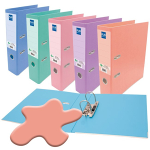ARCHIVADOR FORRADO POLIPROPILENO PLUS OFFICE FOLIO NARANJA PASTEL REF. E-3-R