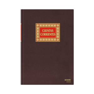 LIBRO DE CONTABILIDAD CUENTAS CORRIENTES Fº NATURAL (100H.) REF. 9908