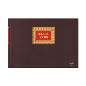 LIBRO DE REGISTRO DE SOCIOS SRL Fº APAISADO (100H.) REF. 9914