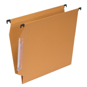 CARPETA COLGANTE CARTULINA KRAFT A4 VISOR LATERAL MARRÓN REF. 064-F
