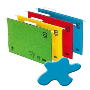CARPETA COLGANTE CARTULINA GIO FOLIO VISOR SUPERIOR AZUL REF. 42201
