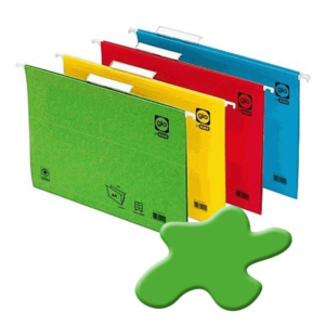 CARPETA COLGANTE CARTULINA GIO FOLIO VISOR SUPERIOR VERDE REF. 42205