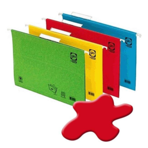 CARPETA COLGANTE CARTULINA GIO FOLIO VISOR SUPERIOR ROJO REF. 42203