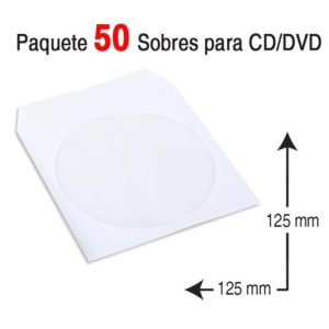 SOBRE CD/DVD 125 X 125 MM. REF. 664897