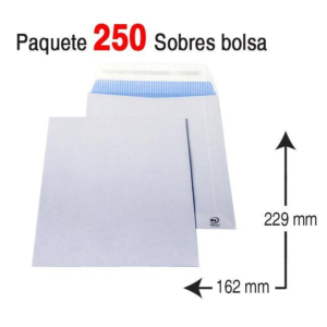 SOBRE BOLSA DIN 162 X 229 MM. REF. A-5