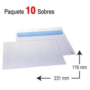 SOBRE 4º 176 X 231 MM. REF. 664918 A-17495