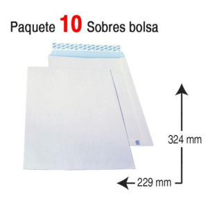 SOBRE BOLSA A4 229 X 324 MM. REF. 665105 A-C4