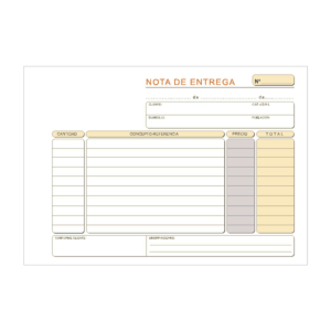 TALONARIO ENTREGA MASTERPAPER 4º 207 X 145 MM. DUPLICADO (50 JUEGOS) REF. 49-D
