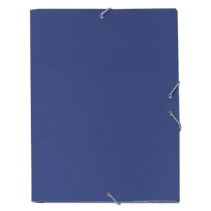 CARPETA CARTÓN 4º CON GOMAS AZUL REF. 4611