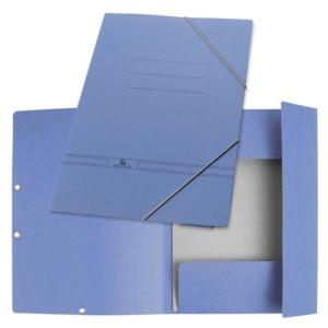 CARPETA CARTÓN 4º CON GOMAS Y SOLAPAS AZUL REF. 4631-30