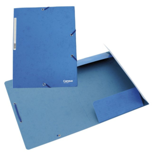 CARPETA CARTÓN CAMPUS UNIVERSITY A4+ CON GOMAS Y SOLAPAS AZUL REF. 180575
