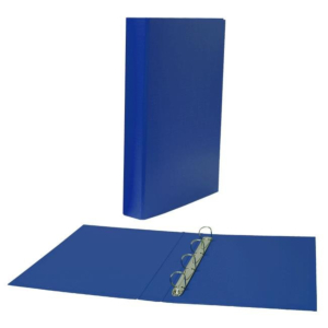 CARPETA CARTÓN FORRADO PP PLUS OFFICE FOLIO 4 ANILLAS 25 MM. AZUL REF. 180775