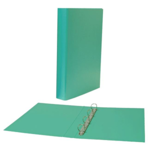 CARPETA CARTÓN FORRADO PP PLUS OFFICE FOLIO 4 ANILLAS 25 MM. VERDE REF. 180774