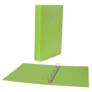 CARPETA CARTÓN FORRADO PP PLUS OFFICE FOLIO 4 ANILLAS 25 MM. VERDE CLARO REF. 180770