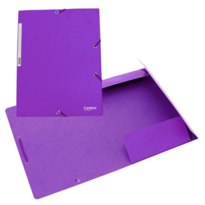 CARPETA CARTÓN CAMPUS UNIVERSITY A4+ CON GOMAS Y SOLAPAS VIOLETA REF. 180579