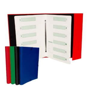 CARPETA CLASIFICADORA CARTÓN FORRADO MARIOLA FOLIO 4 COLORES SURTIDOS